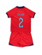 England Kyle Walker #2 Auswärts Trikotsatz für Kinder WM 2022 Kurzarm (+ Kurze Hosen)